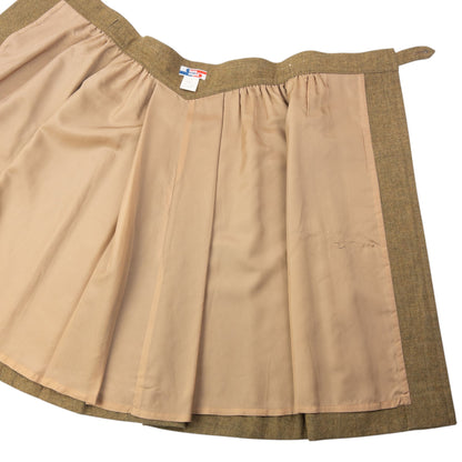 Vintage 80s Issey Miyake Pleated Wool Wrap Skirt Womens Size W25
