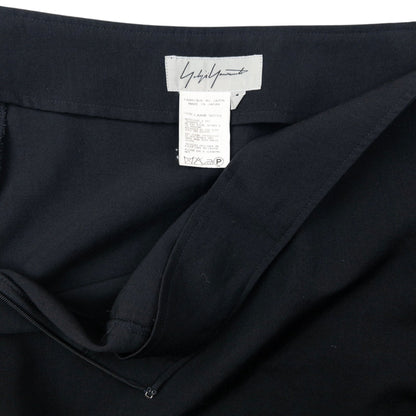 Vintage 2000s Yohji Yamamoto Asymmetric Skirt Womens Size W26 | W26, Black