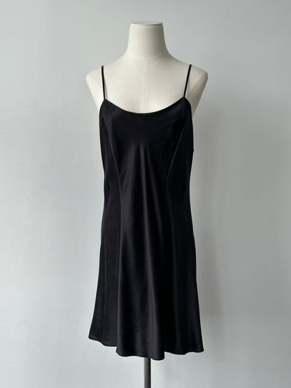 Vintage 2000s Pure Silk Minimal Slip Dress - L