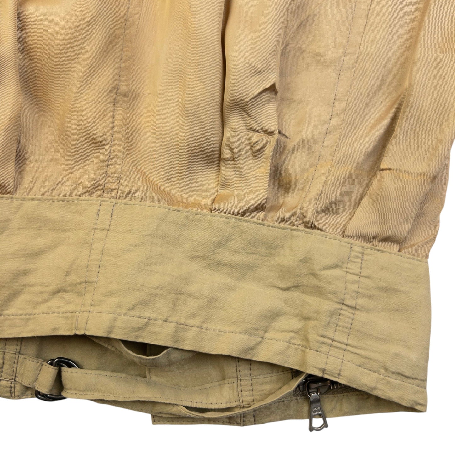 Vintage 2000s Dries Van Noten Longline Linen Jacket Womens Size M | Medium, Beige