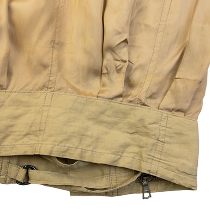 Vintage 2000s Dries Van Noten Longline Linen Jacket Womens Size M | Medium, Beige