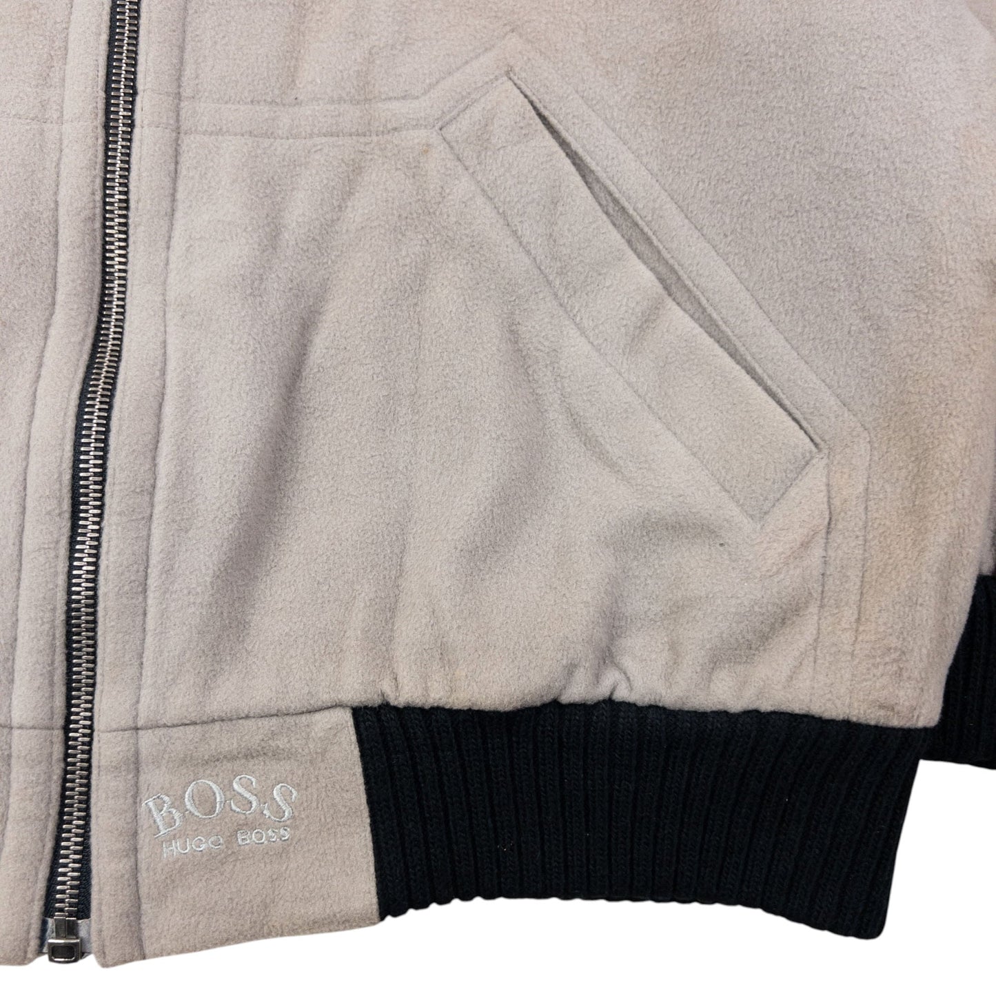 Vintage 90s Hugo Boss Cashmere Bomber Jacket Size XL | XL, Grey