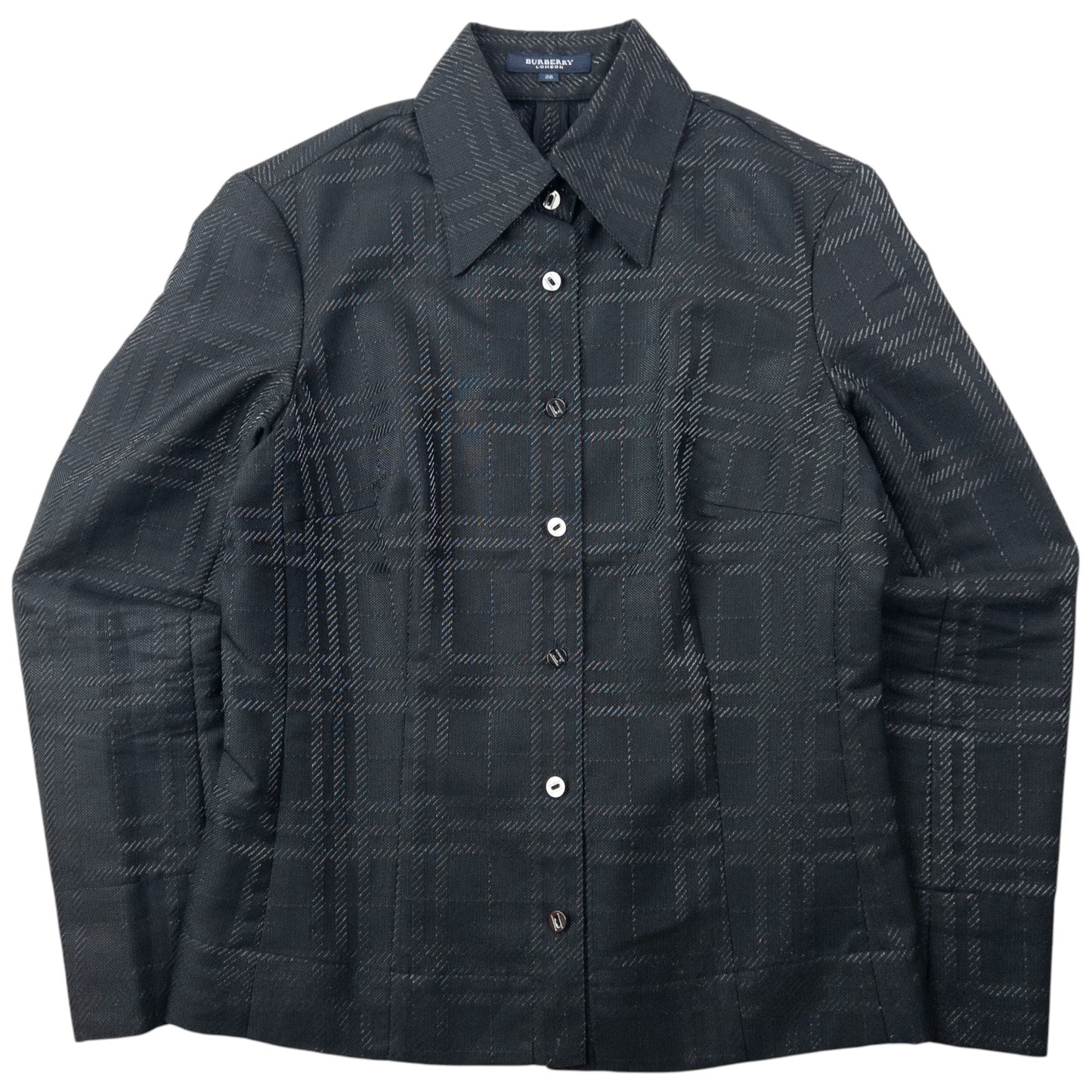 Vintage 2000s Burberry Nova Check Jacket & Skirt Suit Set Womens Size M | O/S, Black