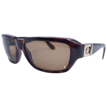 Vintage 90s Gianni Versace Tortoise Shell Sunglasses | O/S, Brown