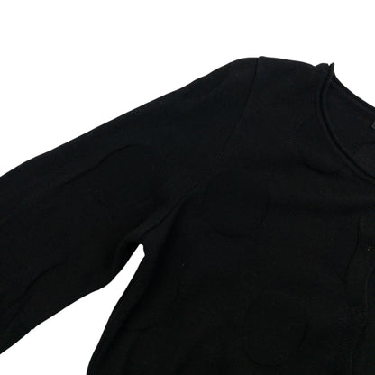 Vintage 90s Yohji Yamamoto Polka Dot Cardigan Womens Size M | Medium, Black