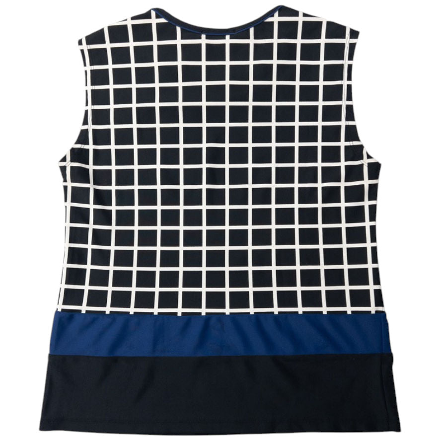 Vintage Issey Miyake Checkered Stretch Vest Top Womens Size S