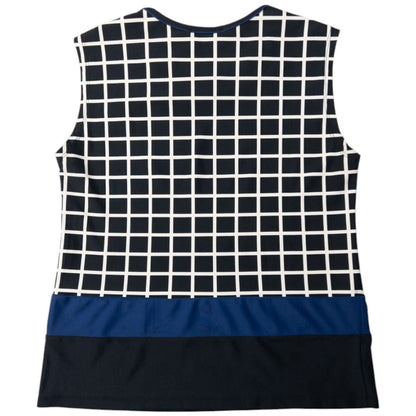 Vintage Issey Miyake Checkered Stretch Vest Top Womens Size S