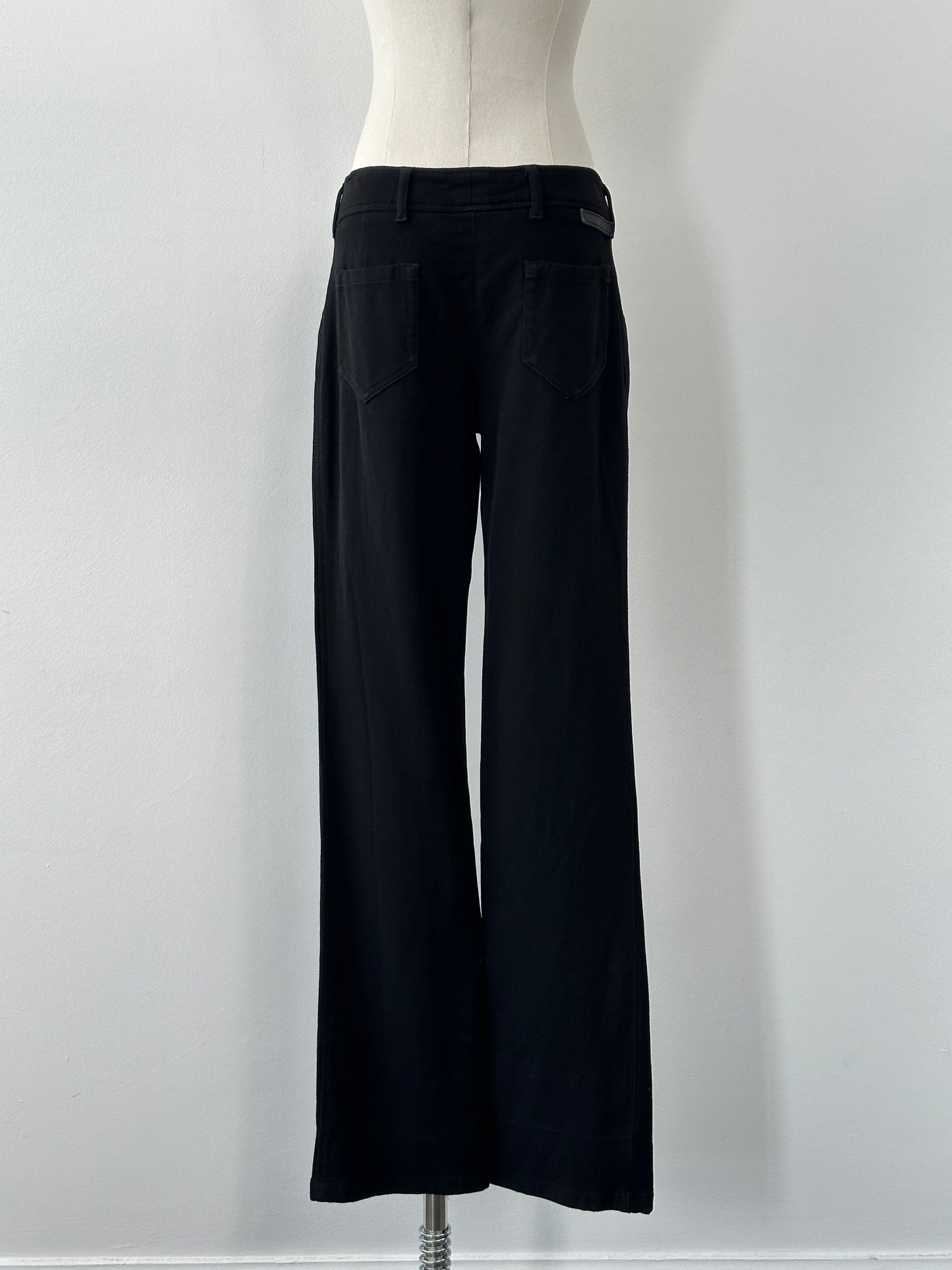Prada Sport 2000s Pure Wool Flared Leg Trousers - W30