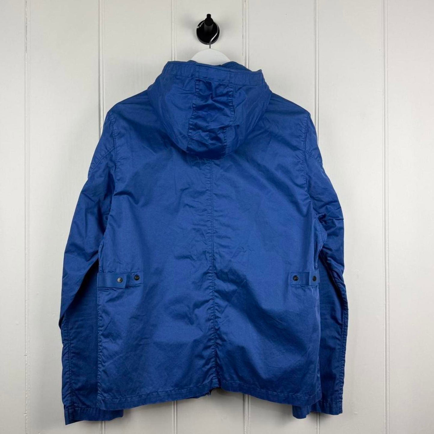 Stone Island Hooded Cotton Jacket (L) | Large, Blue