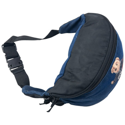 Vintage 90s Polo Sport Ralph Lauren Bear Crossbody Bag | O/S, Black