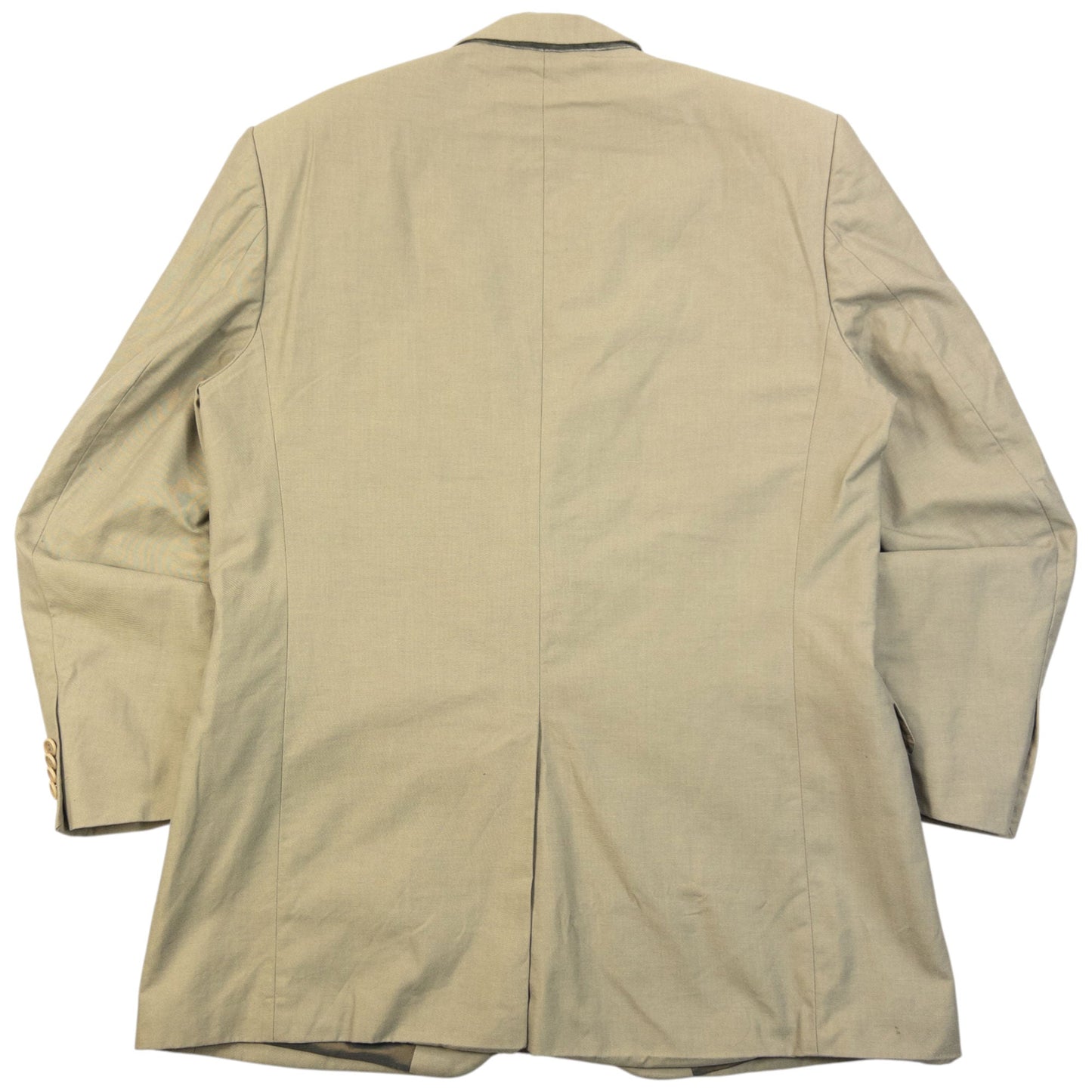 Vintage 2000s Balmain Jacket & Trousers Suit Set Size L | Large, Beige