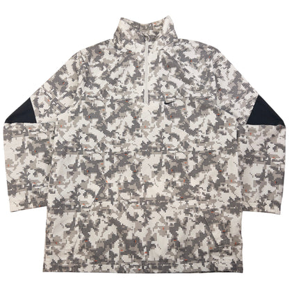 Vintage Nike Pixel Camo Q Zip Jacket Size