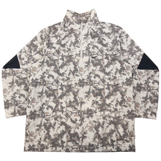 Vintage Nike Pixel Camo Q Zip Jacket Size