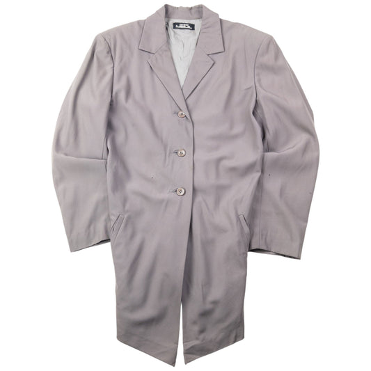 Vintage 90s Issey Miyake PERMANENTE Tapered Blazer Jacket Womens Size L | Large, Grey