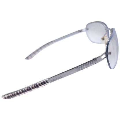 Vintage 2000s Burberry Nova Check Rimless Sunglasses | O/S, Grey