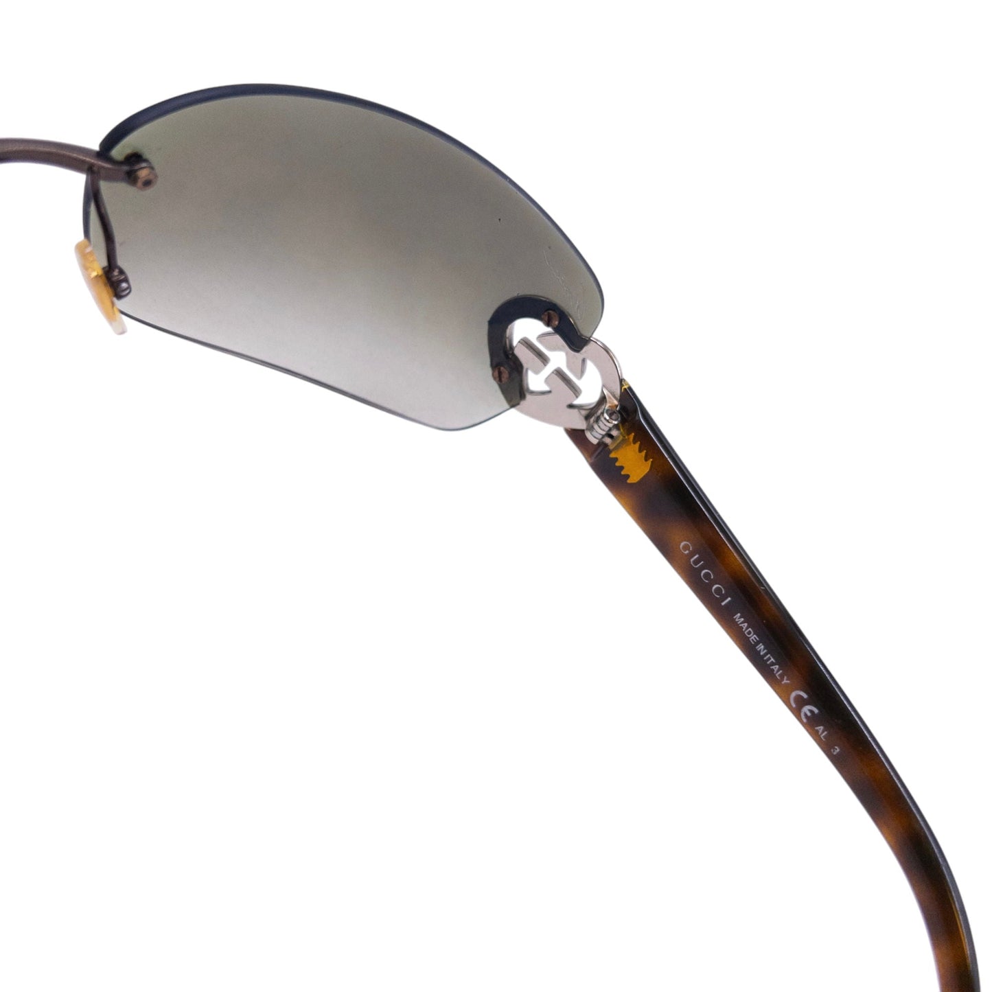 Vintage Gucci Heart Tortoise Shell Sunglasses