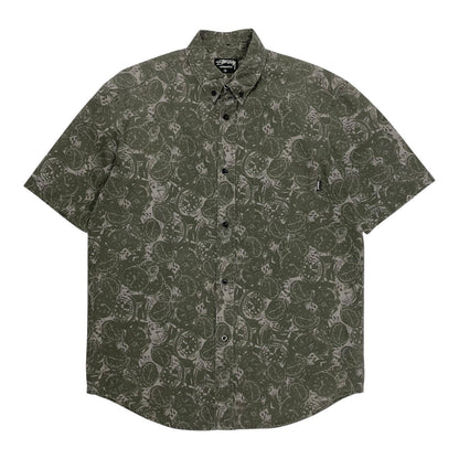 Vintage Stussy Watch Print Shirt, Size Small | Stussy, Olive Green