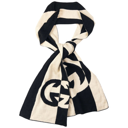 Vintage Gucci Contrast Striped Scarf