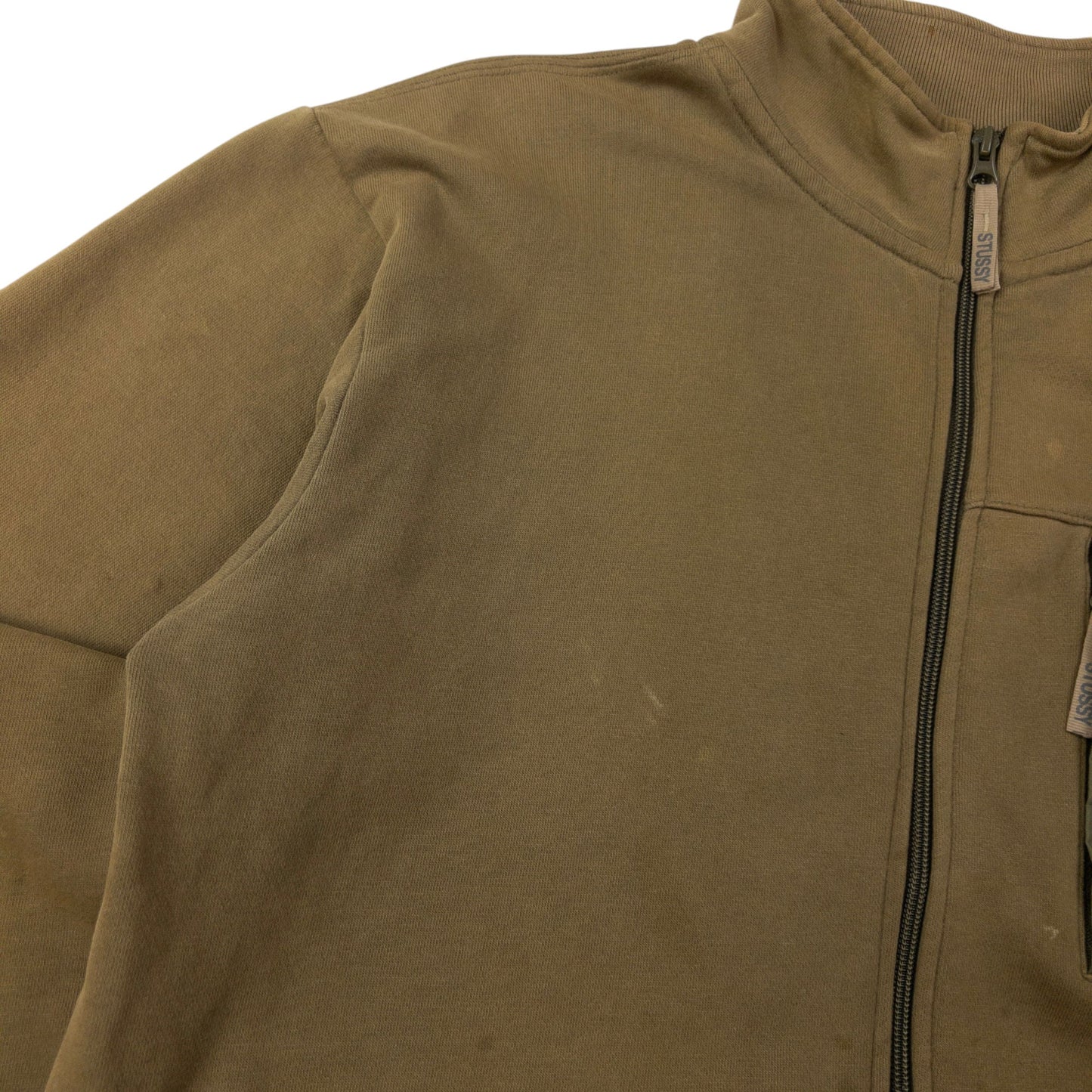 Vintage Stussy Fleece Lined Zip Up Jacket Size M