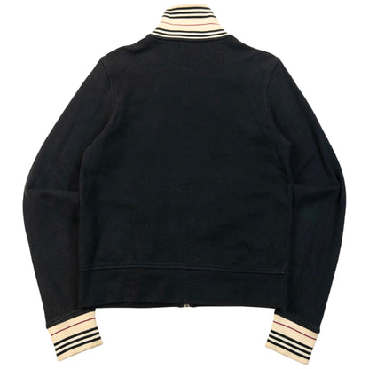 Vintage 2000s Burberry Zip Up Sweatshirt Womens Size M | Medium, Cream