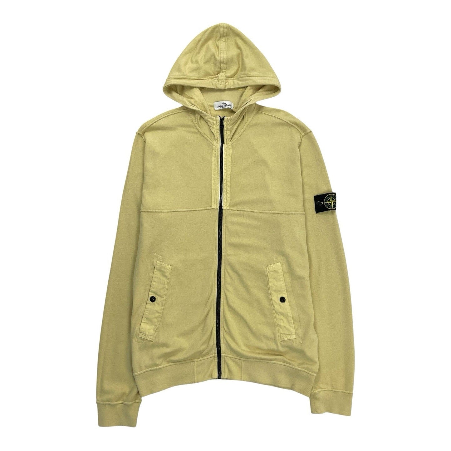 Stone Island Zip Hoodie, Size 3XL | Stone island, Yellow