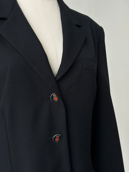 Max Mara Weekend 1990s Virgin Wool Bespoke Button Jacket - S