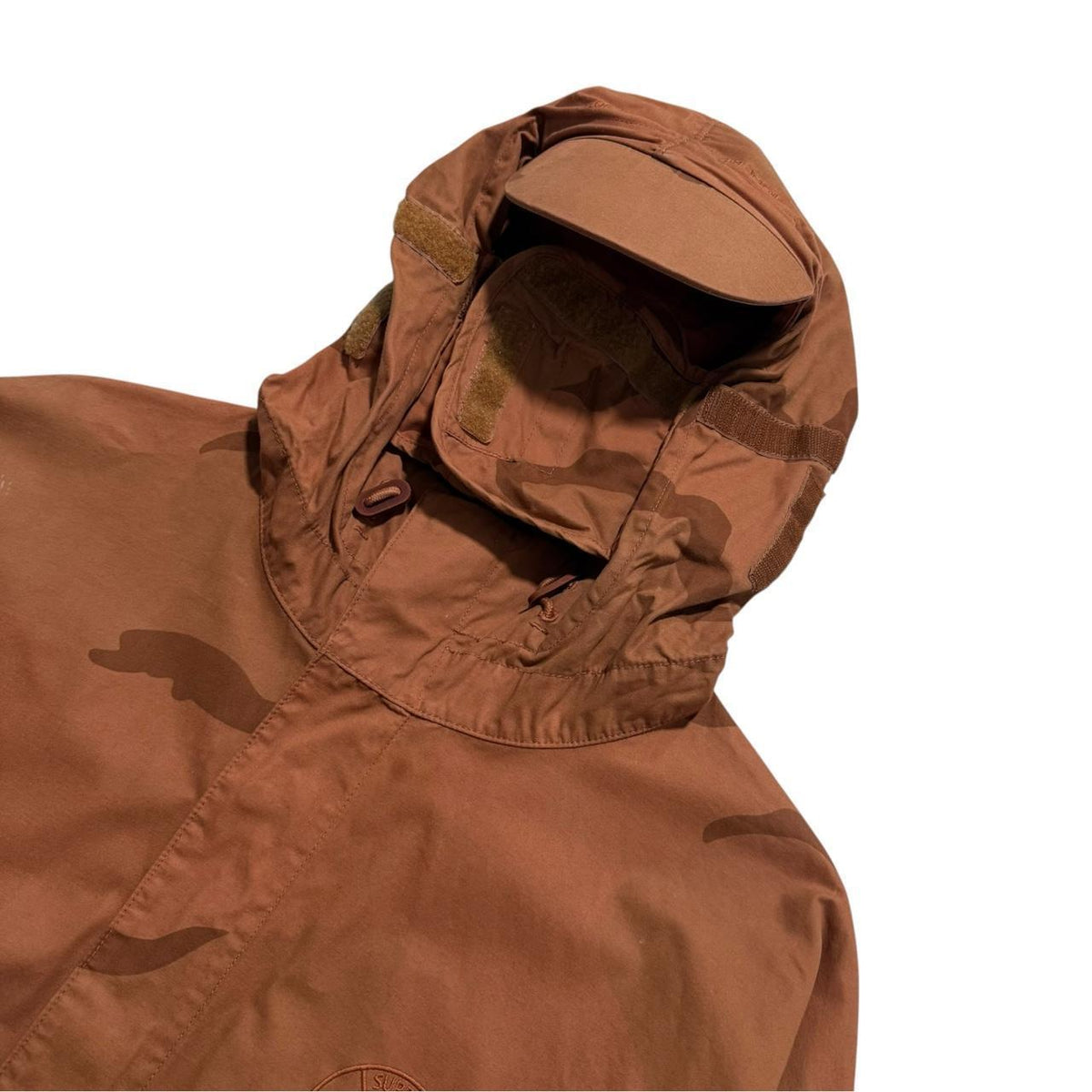 Stone Island Supreme 2019 Bushed Cotton Camo Riot Jacket | Small, Camo