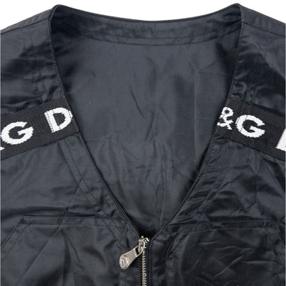 Vintage 90s Dolce & Gabbana Detachable Backpack Gilet Vest Size S | O/S, Black