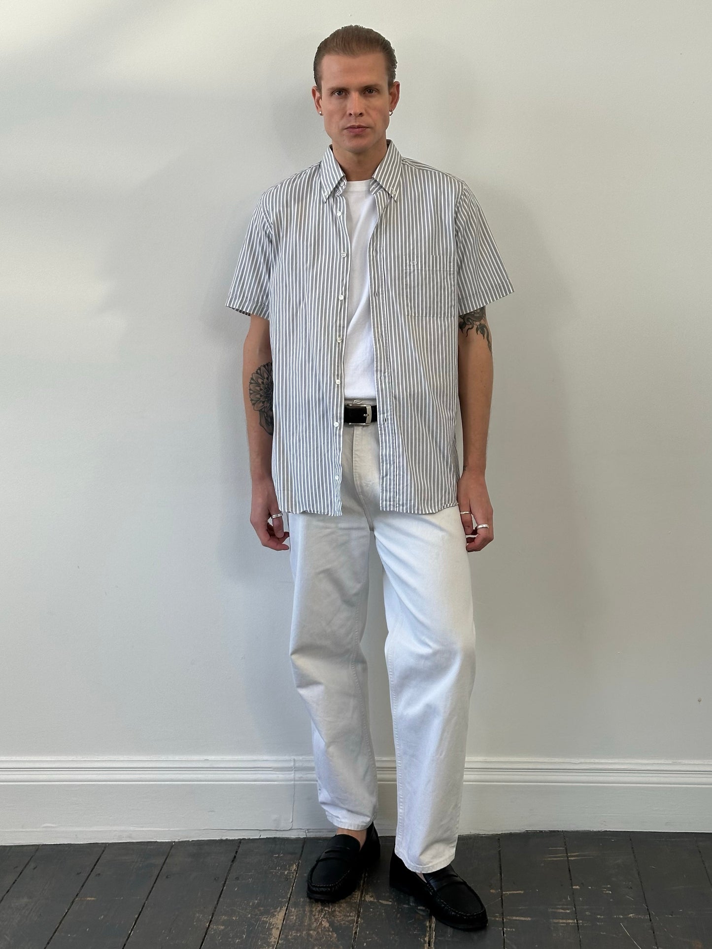 Christian Dior 1990s Pure Cotton Striped Shirt - M