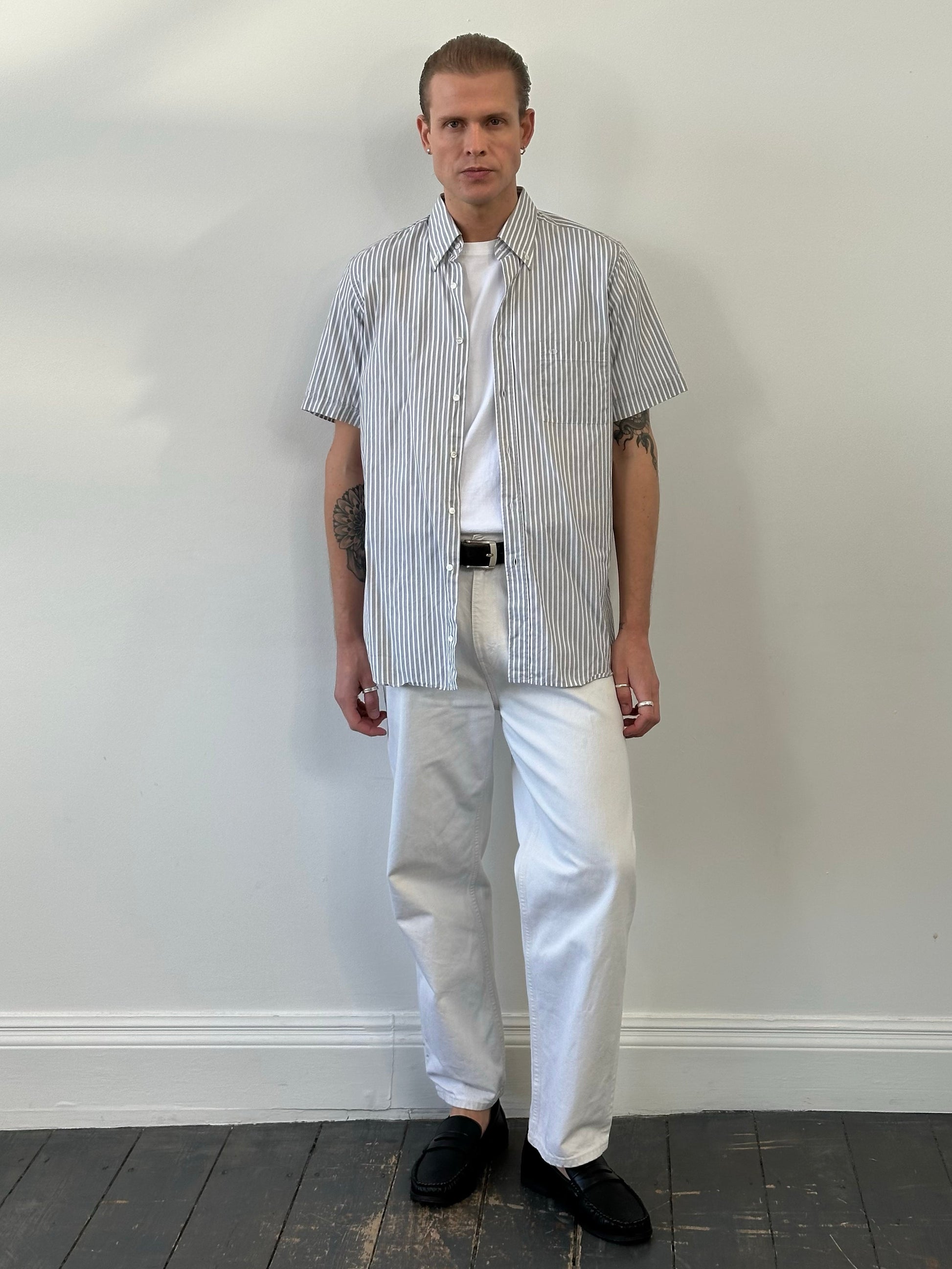Christian Dior 1990s Pure Cotton Striped Shirt - M