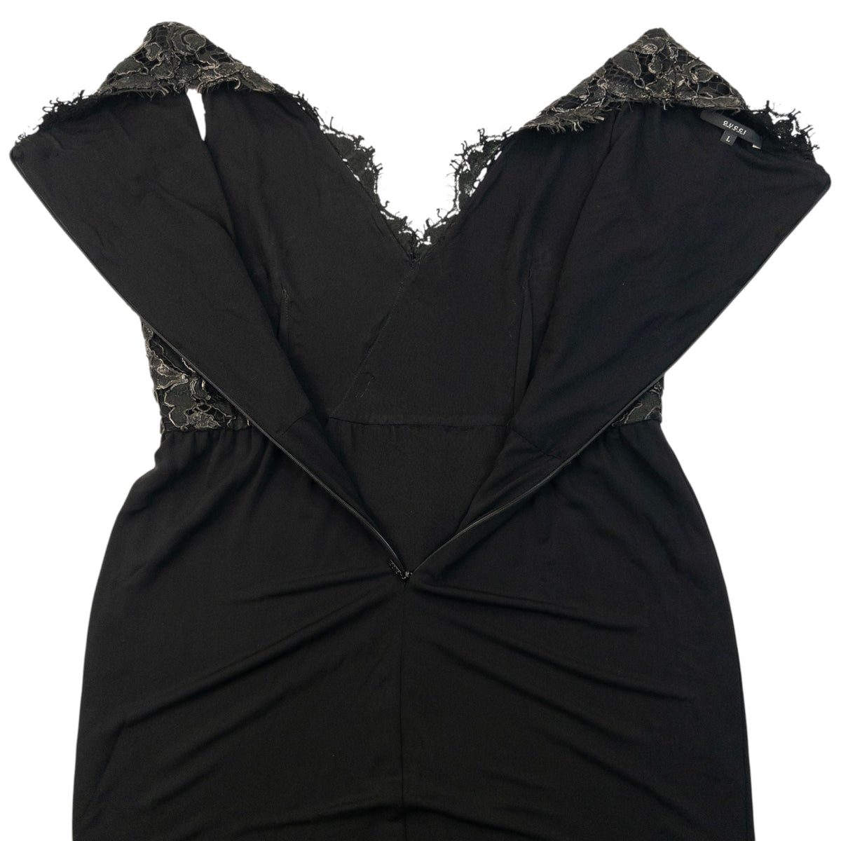 Vintage 2000s Gucci Lace Dress Womens Size L | Large, Black