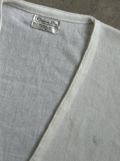 Christian Dior 1990s Knit Logo Cardigan - XL