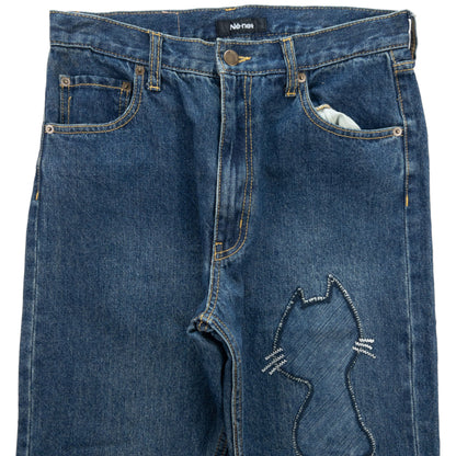 Vintage Ne-Net by Issey Miyake Cat Patch Jeans Size W30