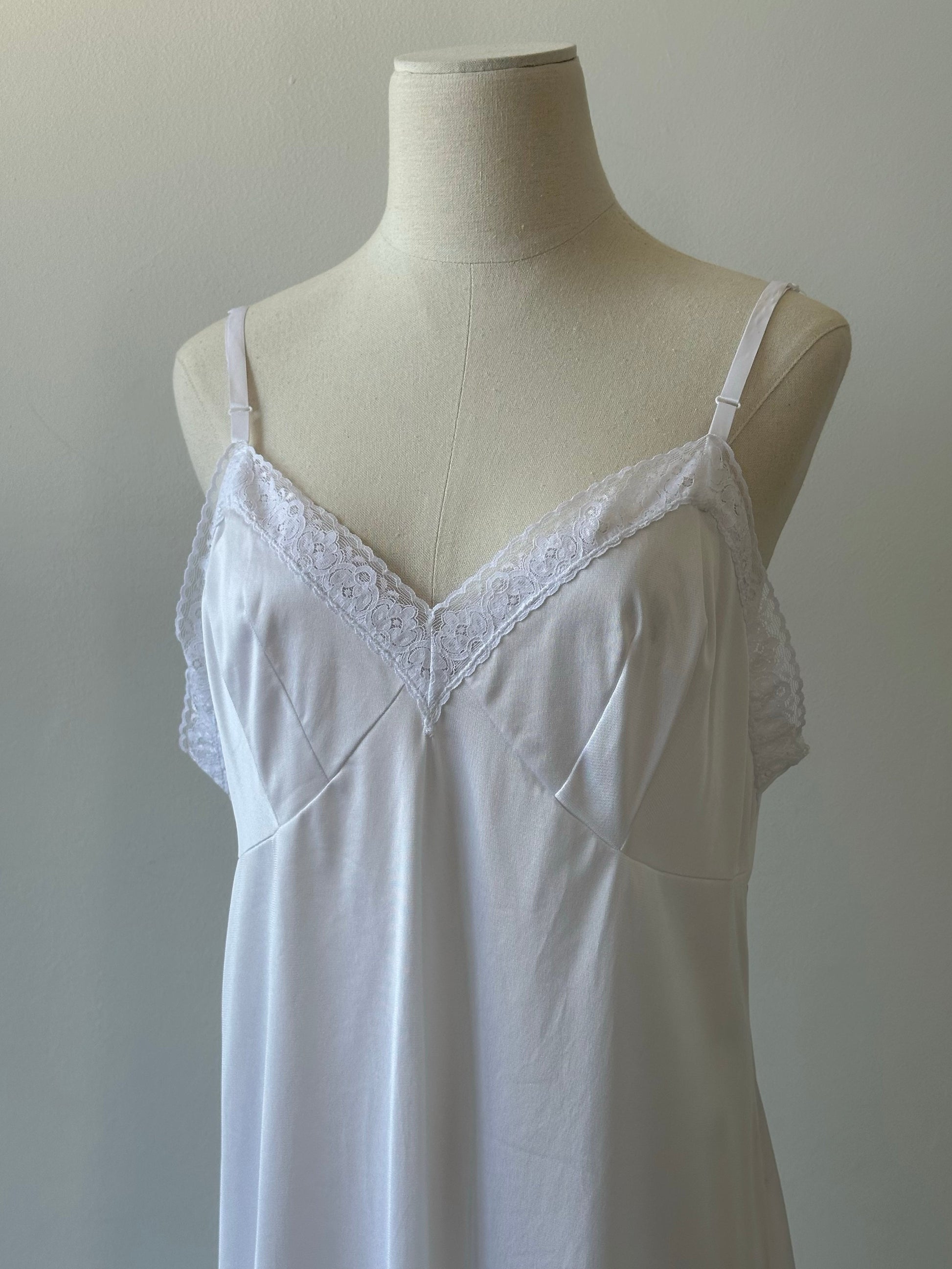 Vintage 1990s Sheer Lace Midi Dress - L