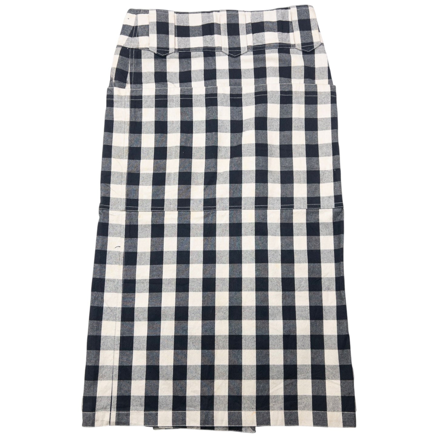 Vintage Issey Miyake Checkered Wrap Skirt Womens Size W30