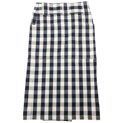 Vintage Issey Miyake Checkered Wrap Skirt Womens Size W30