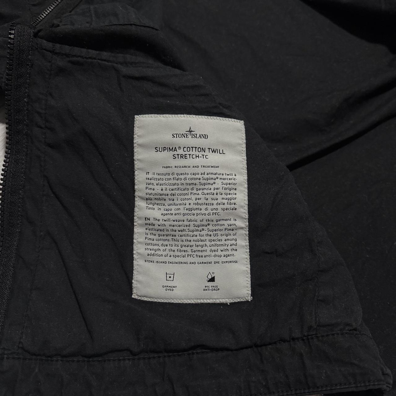 Stone Island Supima Cotton Twill Jacket | Small, Black