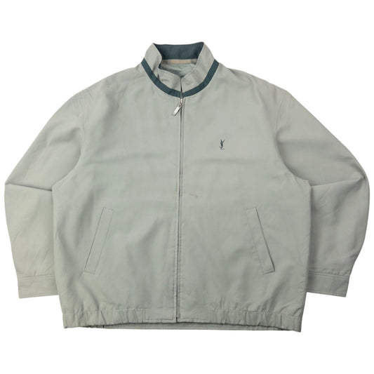 Vintage 90s YSL Yves Saint Laurent Harrington Jacket Size M | Medium, Green
