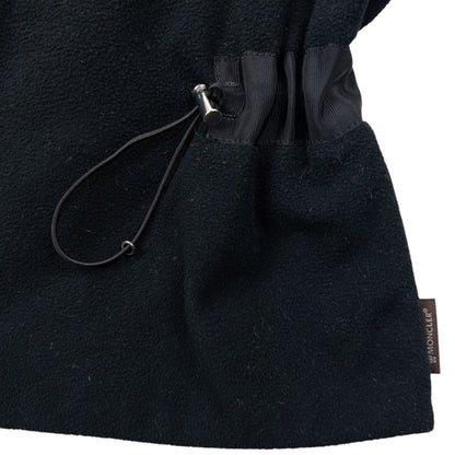 Vintage 90s Moncler Zip Up Fleece Gilet Womens Size M | Medium, Black