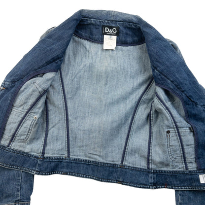 Vintage 2000s Dolce & Gabbana Button Up Denim Jacket Womens Size S | Small, Blue