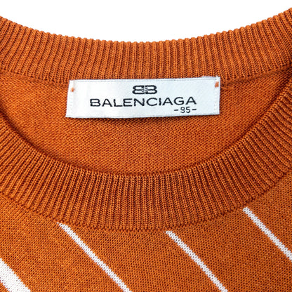 Vintage 90s Balenciaga Striped Sweater Vest Womens Size M | Medium, Multicoloured