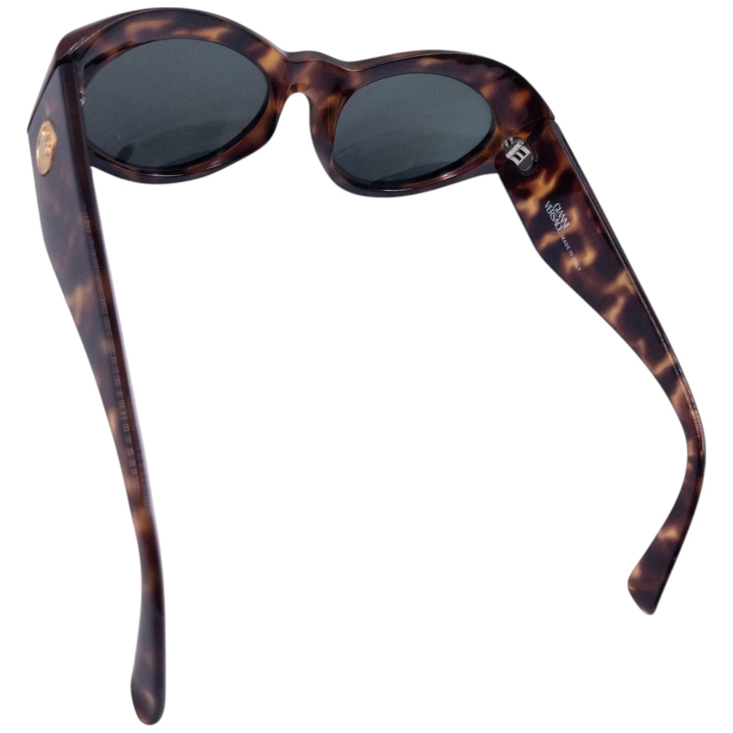 Vintage Versace Tortoise Shell Medusa Sunglasses