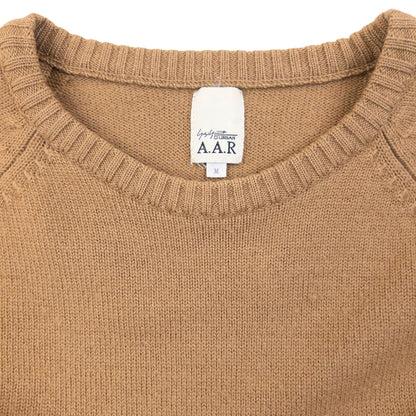 Vintage 90s Yohji Yamamoto D'Urban A.A.R Wool Knit Jumper Womens Size M | Medium, Beige