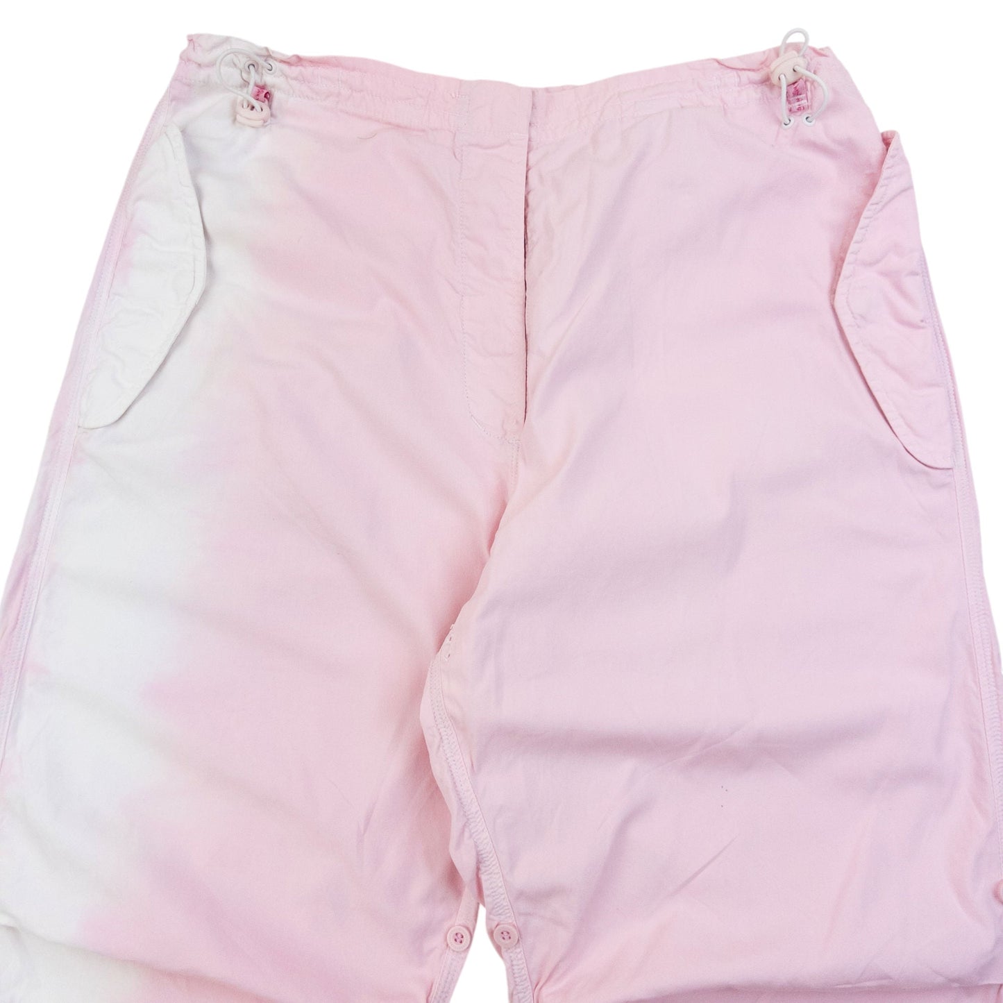 Vintage Maharishi Dyed Roll Up 3/4 Length Trousers Womens Size L | Large, Pink