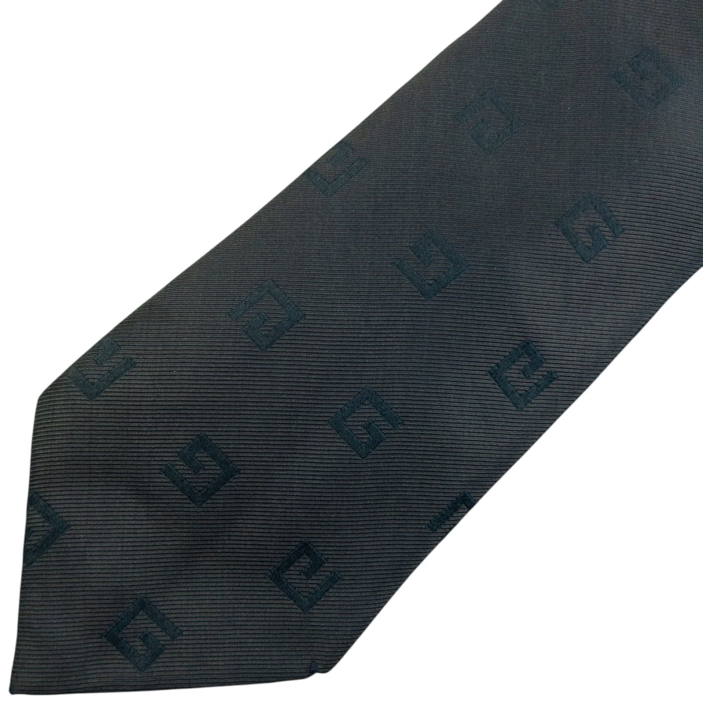 Vintage Gucci Iridescent Monogram Silk Scarf | O/S, Grey