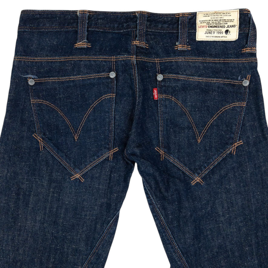 Vintage Levi's Low Rise Curved Leg Denim Jeans Womens Size W30