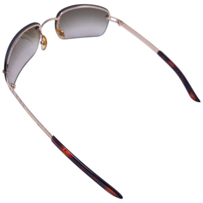 Vintage Burberry Nova Check Rimless Sunglasses