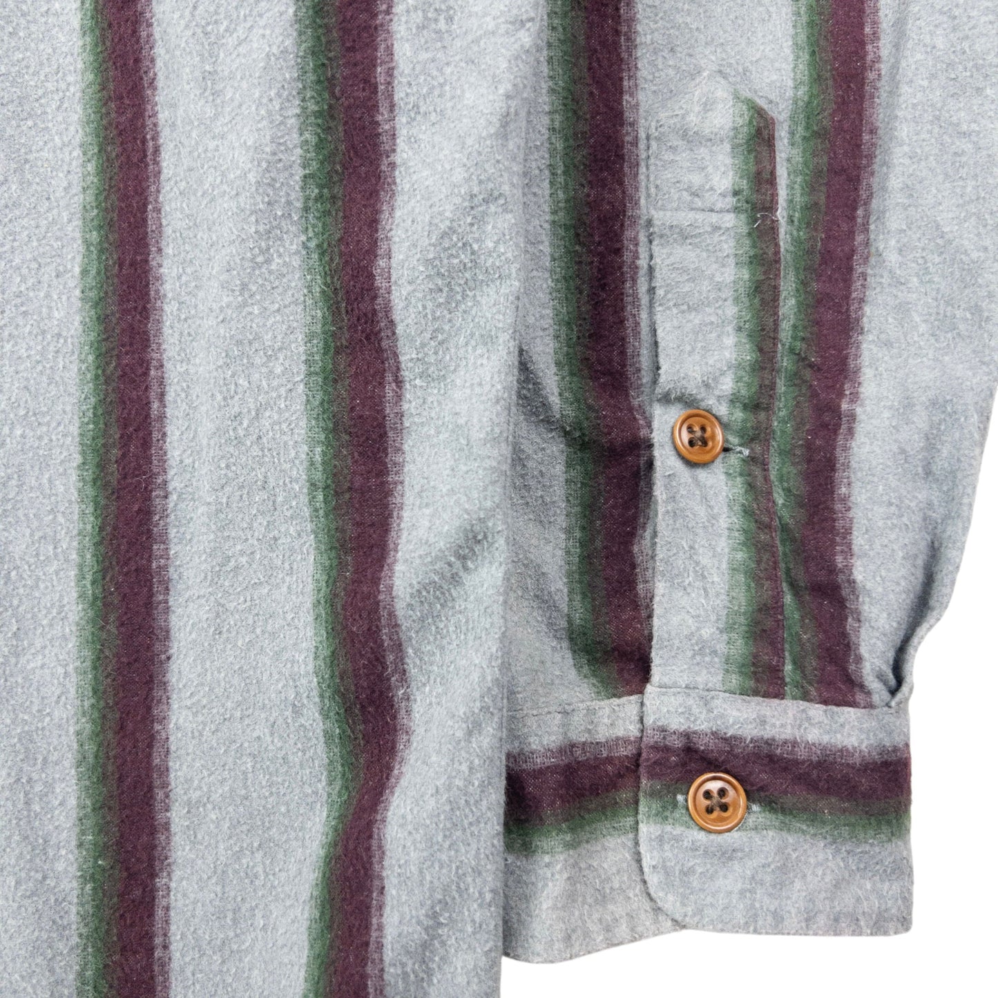 Vintage 90s Polo Ralph Lauren Striped Q Zip Shirt Size XXL | XXL, Grey, Green, Burgundy