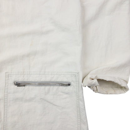 Vintage 90s Issey Miyake Lightweight Longline Jacket Size M | Medium, Cream