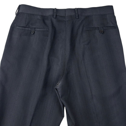 Vintage Versace Classic Striped Jacket & Trousers Suit Set Size L